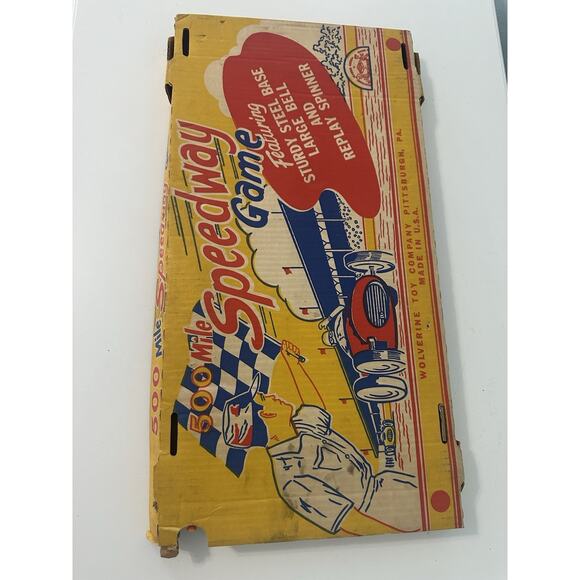Vintage 500 Mile Speedway Marble Action Pinball Wolverine w/ original box - Picture 6 of 11